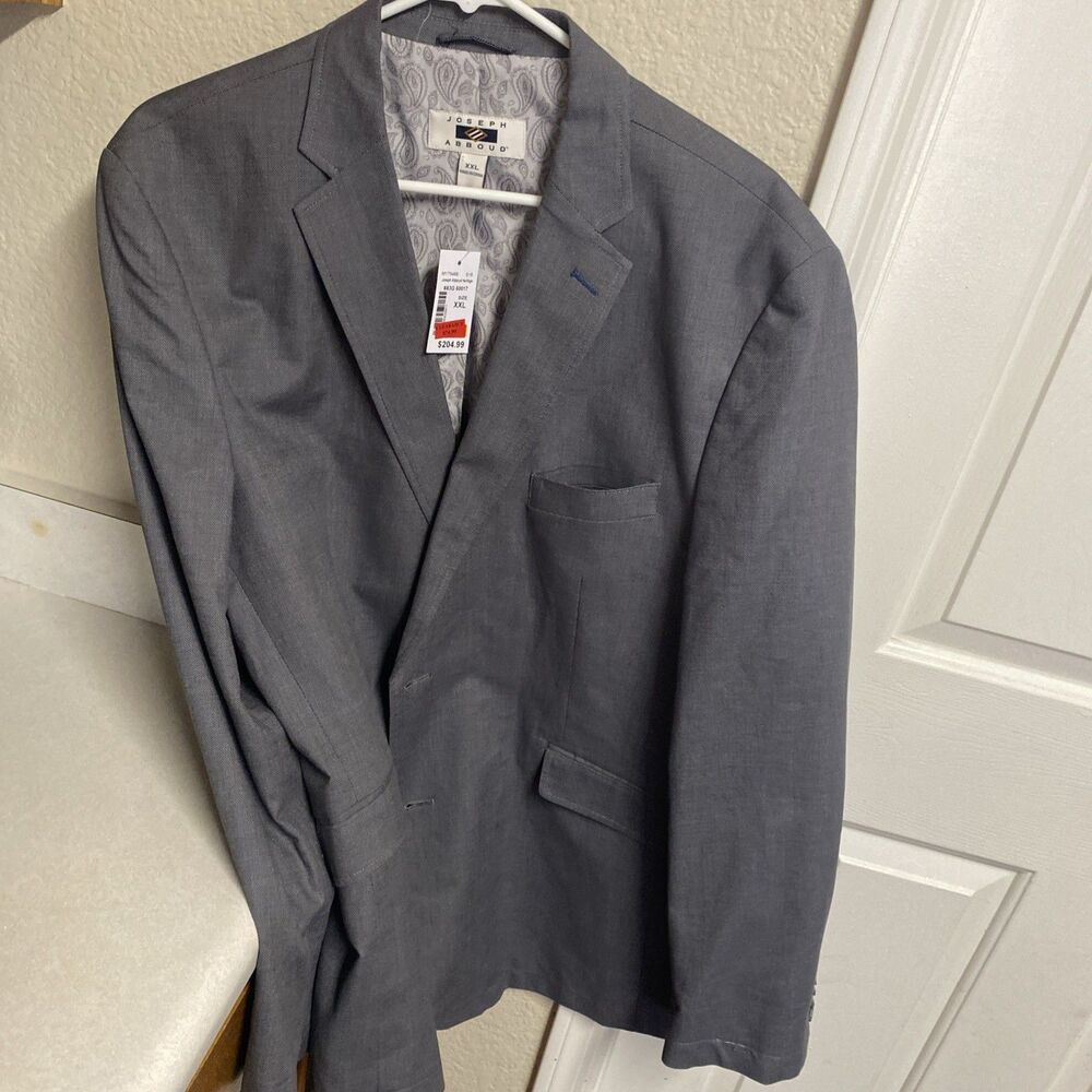 JOSEPH ABBOUD Men's Jacket Gray XXL